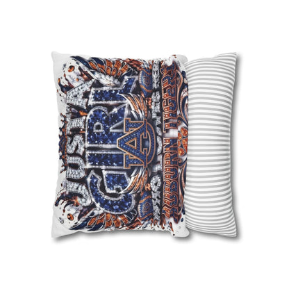 Spun Polyester Square Pillowcase
