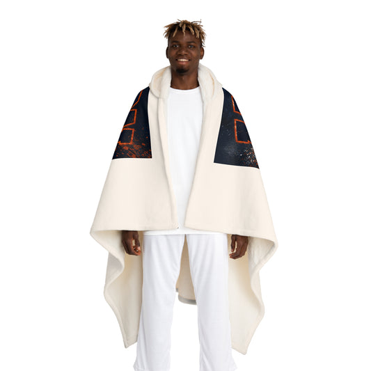 Hooded Sherpa Fleece Blanket