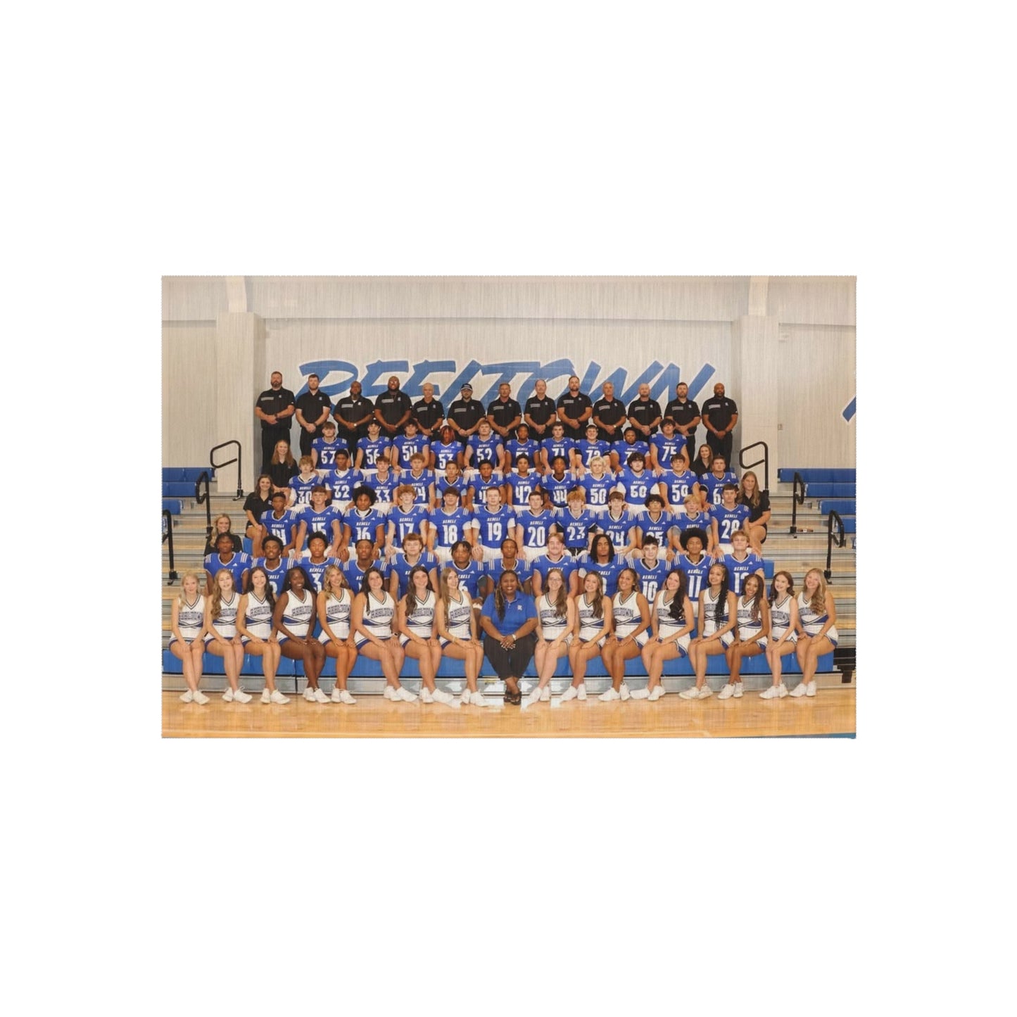 Outdoor Rug — Custom Team Photo Outdoor Rug (Personalized School Sports & Cheer Group)