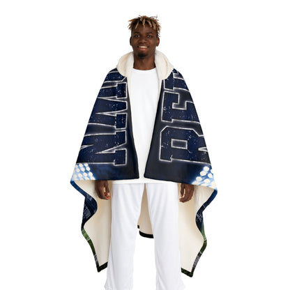 Hooded Sherpa Fleece Blanket