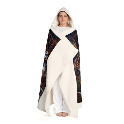 Hooded Sherpa Fleece Blanket