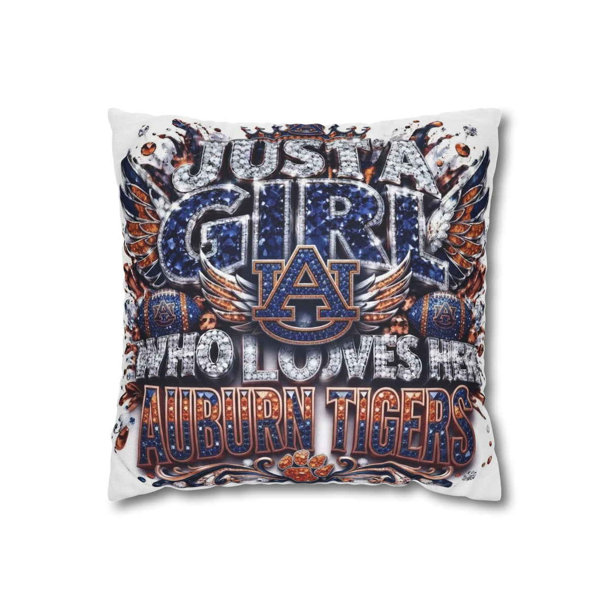 Spun Polyester Square Pillowcase